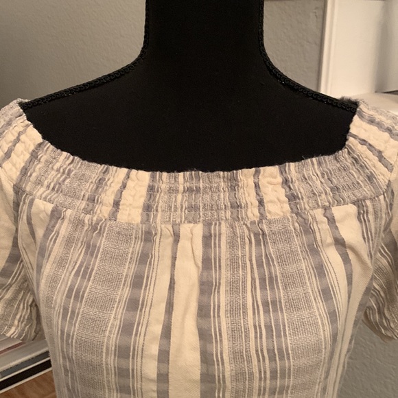 Abercrombie & Fitch Striped Gray Dress - Picture 4 of 6